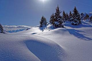 Les Bauges sous la neige